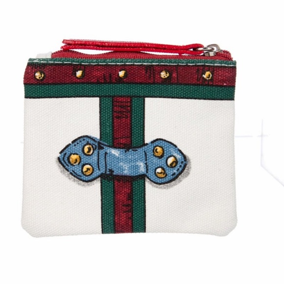 BRIGHTON- Heart and Crown - Canvas Printed Coin Pouch NWOT - Picture 2 of 6